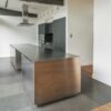 Penthouse Luxury Bulthaup B3 Monoblock Grey - Stainless Steel Kitchen & Large Matching Island – Gaggenau Siemens Appliances – Bulthaup Accessories - Stainless Steel Worktops with Waterfall Sides - 3833102