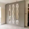 The Wood Works Luxury Grey Mirrored Insert Wardrobe - SE192