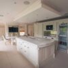 Bespoke Ivory Shaker Kitchen with Large Matching Island and Dining Table –Quooker Fisher & Paykel Miele Bosch Appliances – Bullnose Marble Worktops - 3833139