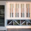 Ex Display The Wood Works Luxury Wine Wall with Colour Changing Back Lighting