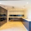Hacker Modern Slab Graphite Grey Wood Grain & Cream Gloss Kitchen – Siemens Caple Appliances – Quartz Worktops - 3833122