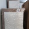 New Boxed Magnet Ambleside Brushed Steel Handled Shaker Kitchen with Matching Island – Neff Bosch Elica Appliances – Solid Oak Worktops