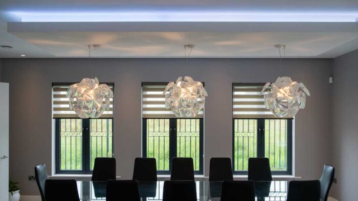 Stunning Group of Lights – Three Dining Pendants and Matching Chandelier