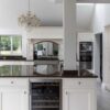 Bespoke Little Greene Clay Pale Dovetail Joint InFrame Shaker Kitchen with Island – Neff Hisense Britannia Appliances – Granite Worktops