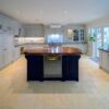 Bespoke Pavilion Grey - F&B 242 -  Kitchen with Large Island – Britannia AEG Liebherr Bosch Appliances – Granite Worktops