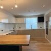 Bontempi Cucina Modern Slab Taupe & White Gloss Kitchen with Breakfast Table – Bosch Siemens AEG Appliances – Quartz Worktops - 3833157